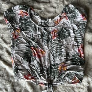 Floral Print Women's Top